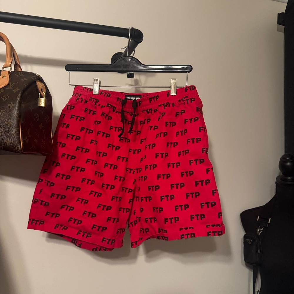 Red FTP shorts